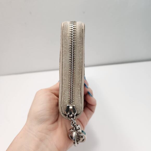 Authentic GUCCI Classic Canvas Zip Around Wallet Luxury Designer Monogram - Picture 8 of 16